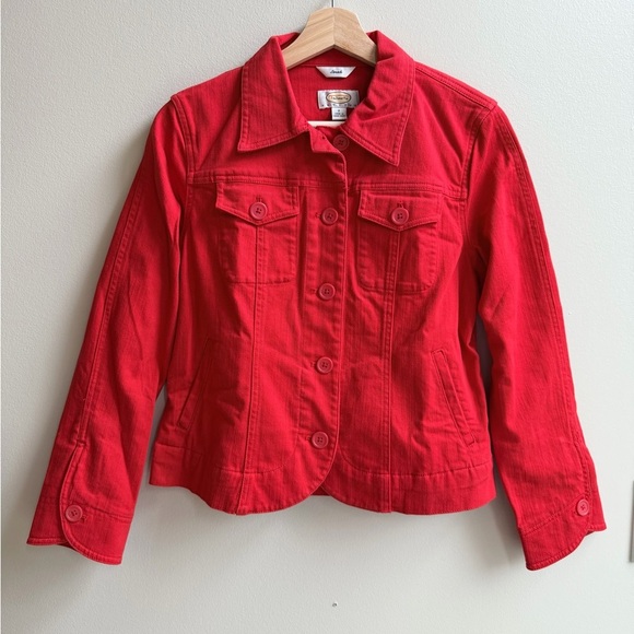 Talbots Vibrant Red Stretch Jacket - Picture 2 of 13